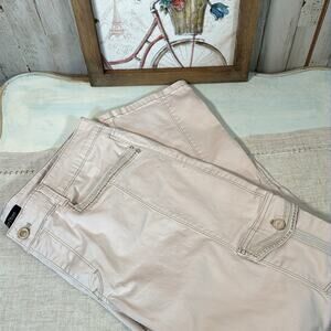 White House Black Market Blanc Slim Ankle Pant Size 14R - Cream Color